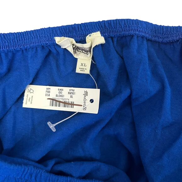 NWT Madewell Bubble Tee in Brilliant Sapphire Size XL - Picture 7 of 8